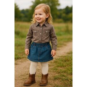 Carter's Girls 7T Toddler Cowgirl Cowboy Boots Delilah Western Brown Zipper NEW